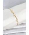 Gold Renk Pirinç Kelebek Model Asansörlü Model Kadın Bileklik