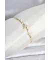 Gold Renk Pirinç Yıldız Model Asansörlü Kadın Bileklik