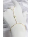 Gold Renk Pirinç Zirkon Taşlı Yıldız Model Şahmeran