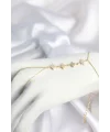 Gold Renk Zirkon Taşlı Sıralı Kutup Yıldızı Model Şahmeran