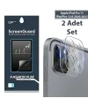 GOR iPad Pro 11 İPad Pro 12.9 2020-2021 3D Cam Kamera Koruyucu 2 SET-(5775)