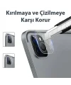 GOR iPad Pro 11 İPad Pro 12.9 2020-2021 3D Cam Kamera Koruyucu 2 SET-(5775)