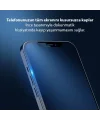 GOR iPhone 12-12 Pro 6.1 9D Hardening Tempered Full Cam Ekran Koruyucu-(5775)
