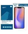 GOR İPhone 12 Mini 5.4 HD Ekran Koruyucu Jelatin 5 Adet Set-(5775)
