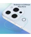 GOR İPhone 13 Pro 13 Pro Max 3D Tempered Cam Kamera Koruyucu 2Adet Set-(5775)