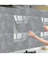 Gri Mermer Desenli Alüminyum Plastik Duvar Sticker