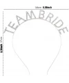 Gümüş Kaplama Kristal Taşlı Team Bride Taç 16x17 Cm