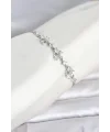 Gümüş Renk Pirinç Kelebek Model Asansörlü Model Kadın Bileklik