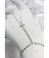 Gümüş Renk Pirinç Zirkon Taşlı Göz Model Şahmeran