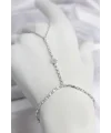 Gümüş Renk Pirinç Zirkon Taşlı Yıldız Model Şahmeran