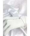 Gümüş Renk Yıldız Model Pirinç Kadın Şahmeran