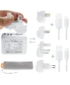 Haweel Universal Seyahat Şarj Adaptör İPhone Ve 1 Mikro Usb Şarj Kablosu Set-(5775)