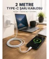 Hızlı Şarj Destekli 2 Metre Type-C Kablo