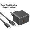 HOCO CS15A 30W Type-C Şarj Aleti + Type-C to iPhone Lightning Kablo Seti-(5775)