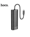 Hoco HB44 Type-C to HDMI + RJ45 + 100Mbps + SD/TF + USB3.0 + USB2.0 PD + 4K 30Hz Hub-(5775)
