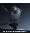 Hoco iPhone 15 Pro AS7 Kevlar Kılıf Manyetik Magsafeli Telefon Kılıfı-(5775)