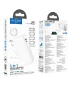 Hoco J126 USB-A+Type-C Çıkışlı Type-c+Lightning Kablolu 10000mAh Powerbank Şarj Aleti-(5775)
