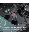 HOCO NZ12C Graceful PD60W 2 Type-C Girişli Araç Çakmaklı Hızlı Şarj Aleti-(5775)