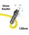HOCO U118 Döner Başlıklı PD to iPhone Lightning Hızlı Şarj ve Veri Kablosu-(5775)