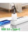 HOCO UA17 Erkek Type-C to Dişi USB Dönüştürücü Çevirici Adaptör-(5775)