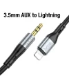 HOCO UPA22 iPhone Lightning to 3.5mm AUX Ses Aktarım Kablosu-(5775)