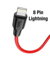 HOCO X21 Plus PD 20W Type-C to iPhone Lightning Silikon Hızlı Şarj ve Data Kablosu-(5775)