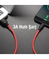 HOCO X21 Plus USB to Type-C 3A Silikon Hızlı Şarj ve Data Kablosu-(5775)