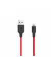 HOCO X21 USB to iPhone Lightning 2A Silikon Hızlı Şarj ve Data Kablosu-(5775)