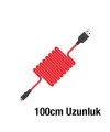 HOCO X21 USB to iPhone Lightning 2A Silikon Hızlı Şarj ve Data Kablosu-(5775)