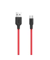HOCO X21 USB to Type-C 3A Silikon Hızlı Şarj ve Data Kablosu-(5775)