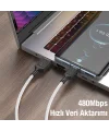 HOCO X90 USB to Type-C 3A Silikon Hızlı Şarj ve Data Kablosu-(5775)