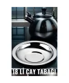 HSNET 18 li Metal Çay Tabağı Veneta Design Seti