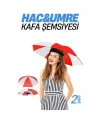 HSNET Hac Umre Kafa Şemsiyesi Güneş Koruma Şemsiyesi 2 adet 1