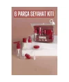 HSNET Seyahat Kiti Boş Şişe Seyahat Seti 6 Parça