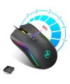 HXSJ A869 7200DPI Ayarlanabilir RGB Işık Gaming Oyuncu Mouse-(5775)