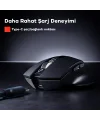 İNPHİC PM6 Kablosuz Fare Şarj Edilebilir Sessiz Kullanım 2.4G 500 mAh USB Mouse-(5775)