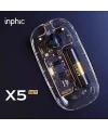 İNPHİC X5 Kablosuz Fare Şarj Edilebilir Sessiz Kullanım 2.4G Transparan USB Mouse-(5775)