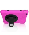 İPad 2/İPad 3/İPad 4/Shockproof 3 Katmanlı Standlı Zırh Kılıf-(5775)