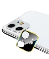 iPhone 11 6.1 İnch 3D Metal Kamera Koruyucu Metal Lens-(5775)
