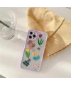 iPhone 11 Pro Max 6.5inç Kamera Korumalı Çiçek Desenli Silikon Kılıf-(5775)