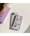 iPhone 11 Pro Max 6.5inç Kamera Korumalı Çiçek Desenli Silikon Kılıf-(5775)