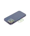 iPhone 13 Pro Renkli Kamera Lens Koruma Cam - Yeşil-Sarı-(5796)
