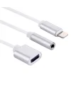 iPhone 14-13-12-11 3.5mm Kulaklık ve Şarj Dönüştürücü-(5775)