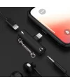 İPhone 3.5mm Kulaklık Ve Şarj Dönüştürücü Başlık Adaptör-(5775)