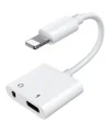 İPhone-3.5mm Kulaklık Ve Şarj Dönüştürücü Başlık Adaptör Kablo-(5775)