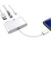 İPhone/İPad 3İN1 Ethernet RJ45 Ve Usb Kamera Adaptörü NK107-(5775)