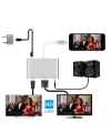 İPhone İPad P32 Hdmi Vga Av Audio Dönüştürücü Adaptör-(5775)