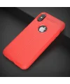 İphone X Xs Litchi Tam Koruma Soft Silikon Kılıf-(5775)