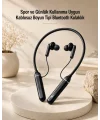 Kablosuz Boyun Tipi Bluetooth Kulaklık Mikrofonlu Spor ve Günlük Kullanıma Uygun