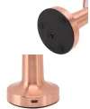 Kablosuz Dokunmatik Masa Lambası 3 Işık Modlu USB Şarjlı Bronz